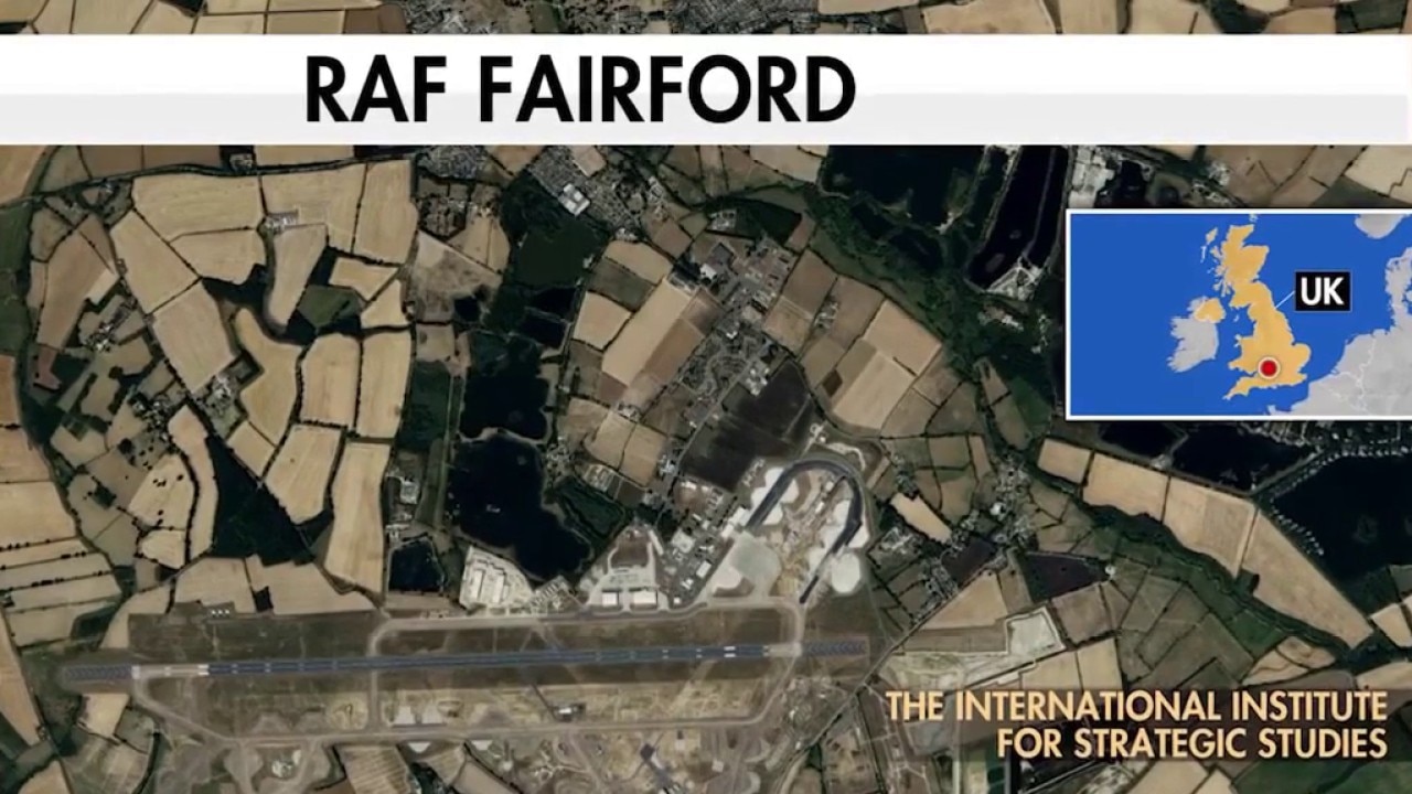 Arrests made on suspicion of terrorism at RAF Fairford Air Base UK 