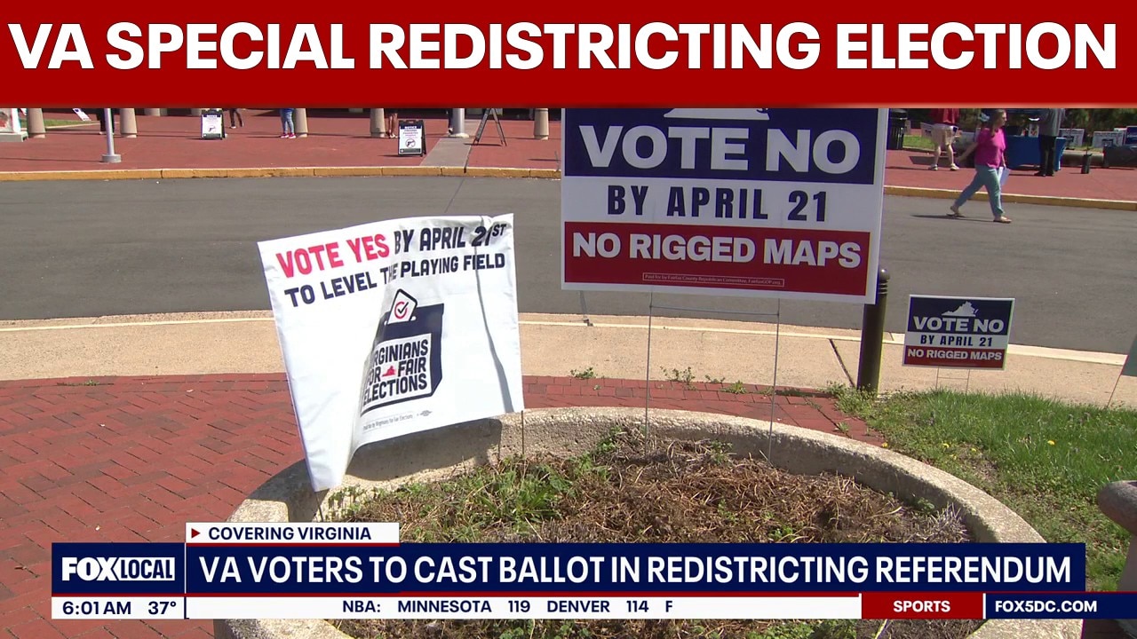 Polls open for Virginia’s special election on redistricting