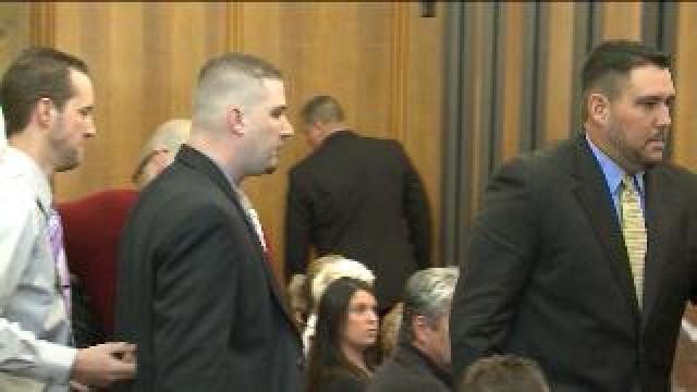 Officers in court for prelim. hearing