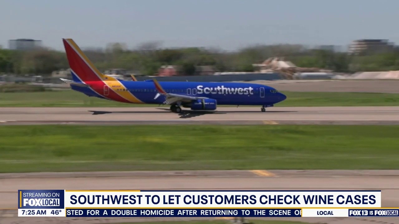 Southwest Airlines to let customers check wine cases for free