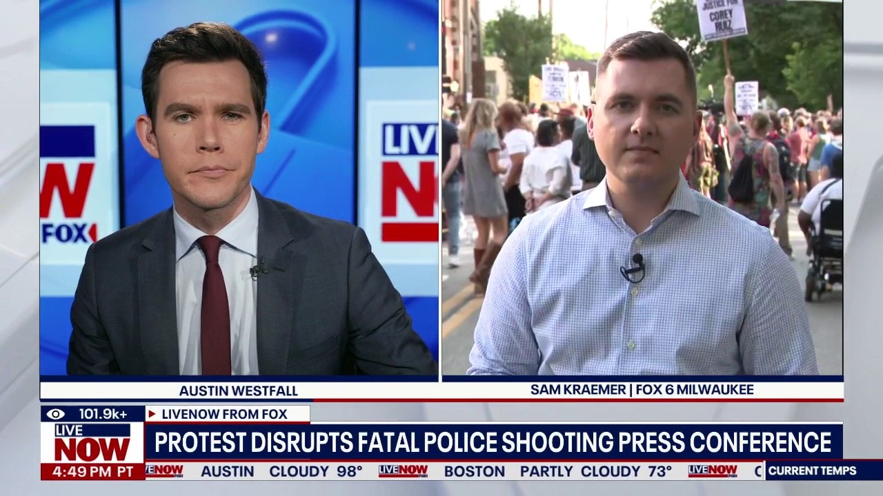 Protest disrupts fatal police shooting press conference