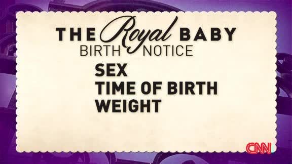 What happens after royal baby is born?