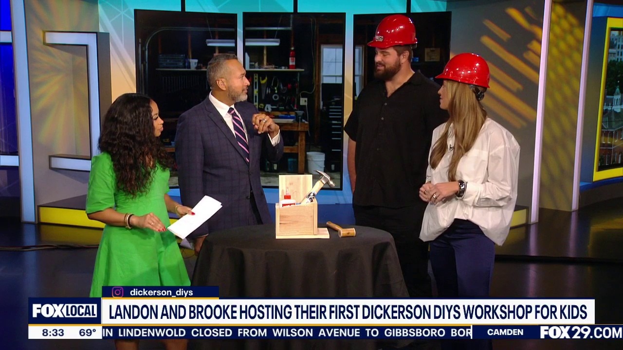 Eagles' Landon Dickerson and Wife Hosting DIY Workshop for Kids