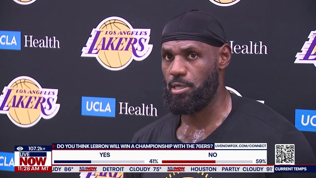 Lebron James joins 76ers as his "last decision"