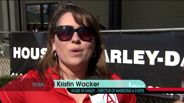 Kristin Wacker with House of Harley talks about preparations for Vince`s Ride to Retirement