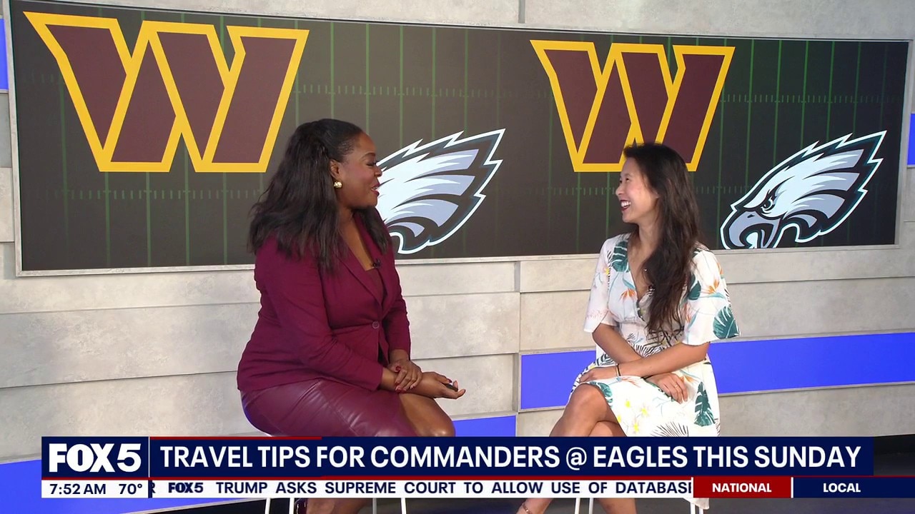 Travel tips for the Commanders game against the Eagles