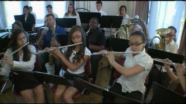 Chip enjoys music at band camp