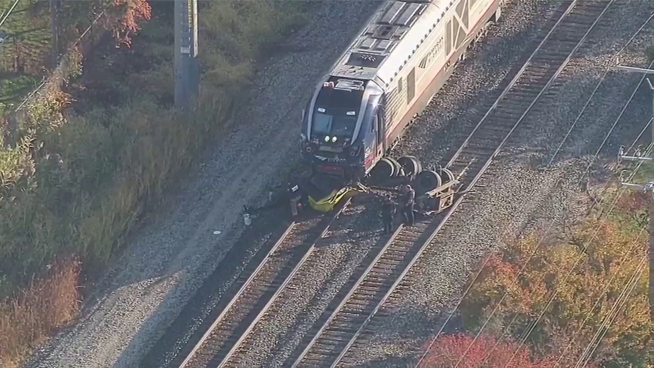Train hits vehicle in Wayne Thursday morning