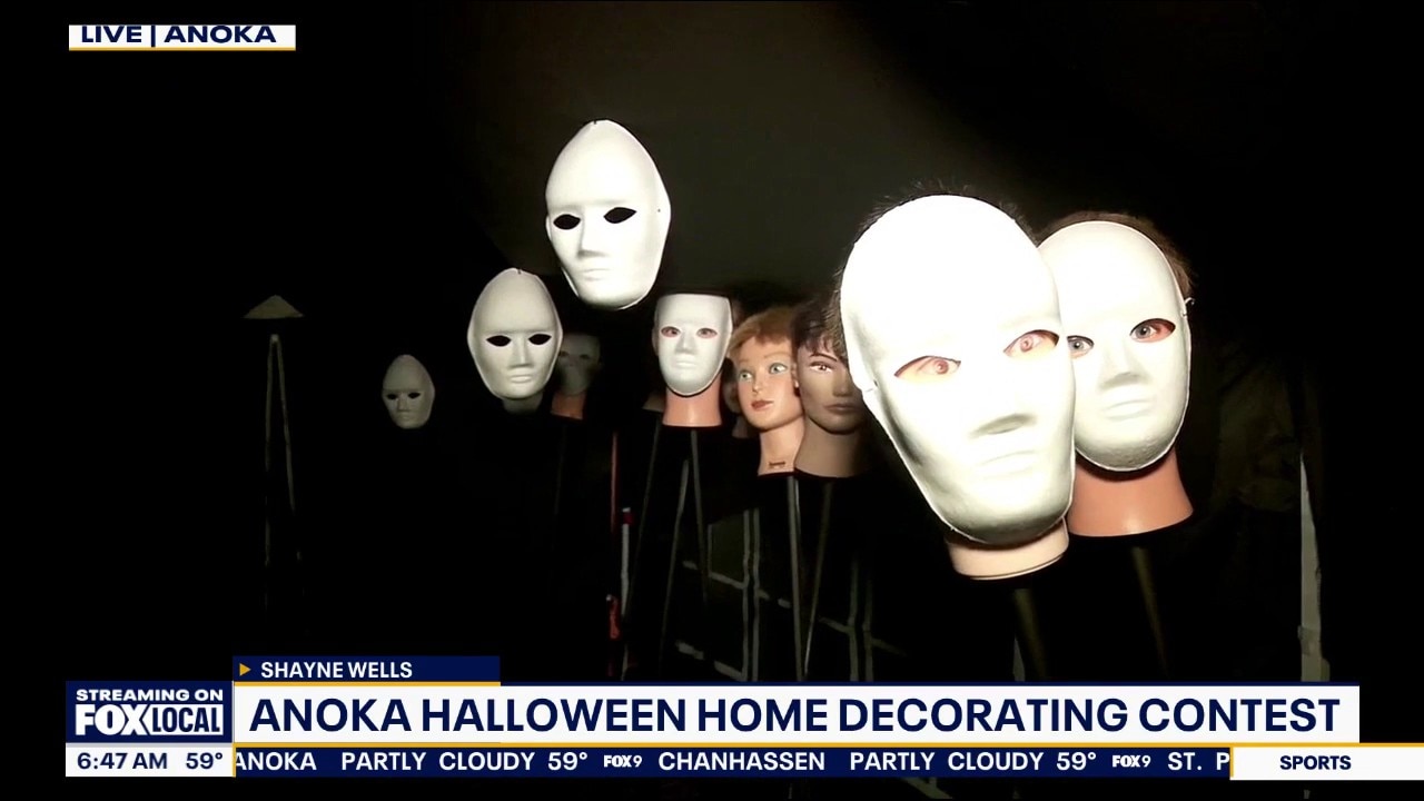 Anoka's 1st-place TVMA Halloween house