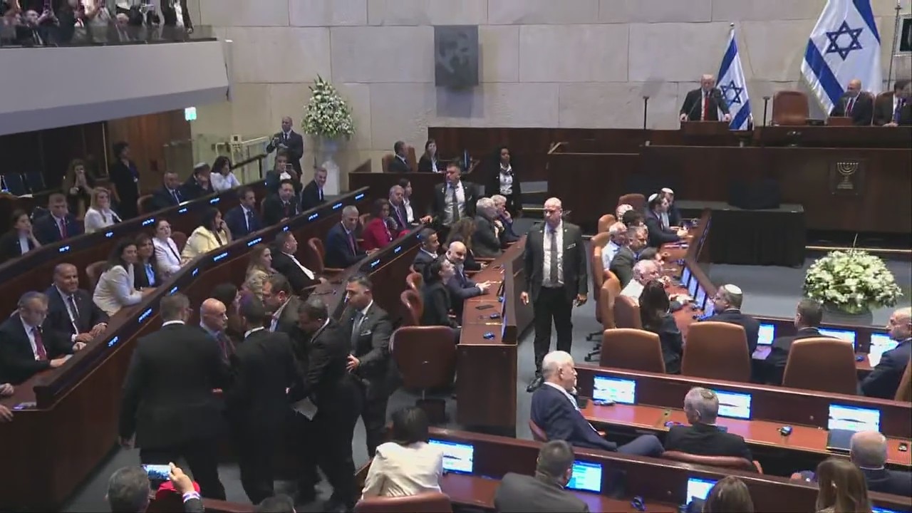 Knesset member removed during Trump’s speech to Israeli Parliament