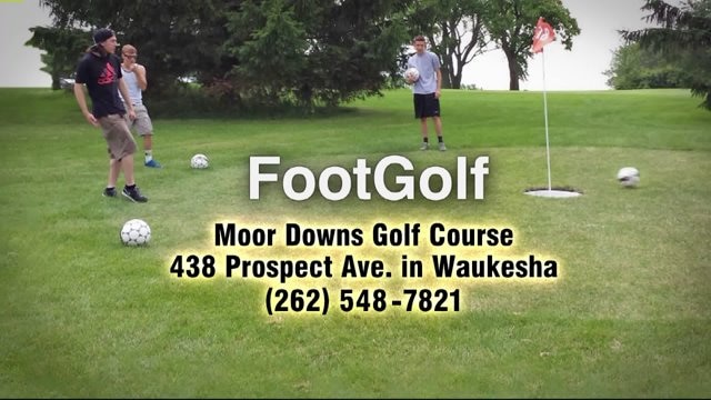 Kramp learns all about footgolf Moor Downs Golf Course