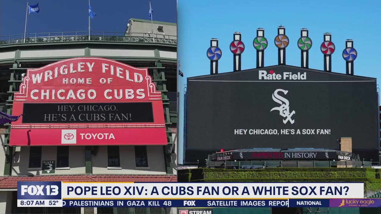 Reactions after Pope Leo XIV election, questions about his favorite MLB team