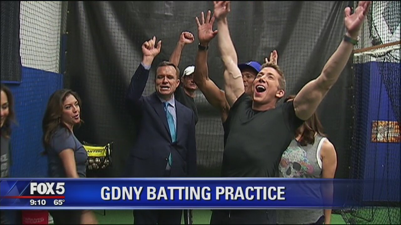 Good Day NY Batting Practice