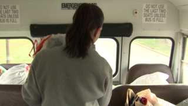 Stuffing a bus for the homeless