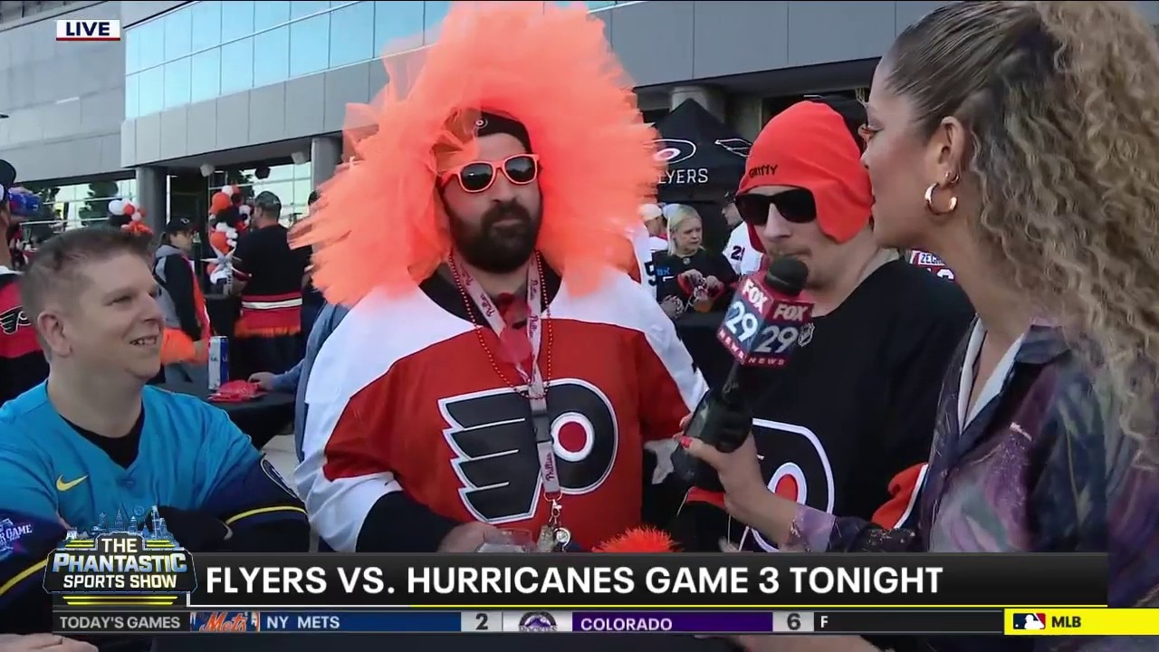  Scott & Breland hype up Flyers fans ahead of Game 3