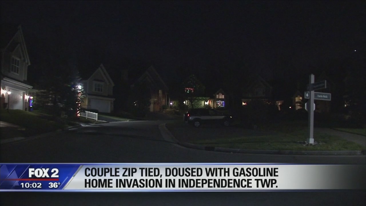 Couple zip-tied, doused with gasoline during Independence Twp break-in