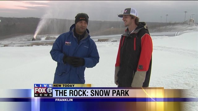 Behind the scenes look at snow being made at Rock Snow Park
