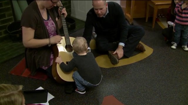 Kramp enjoys singing with the children at the Wisconsin Conservatory of Music