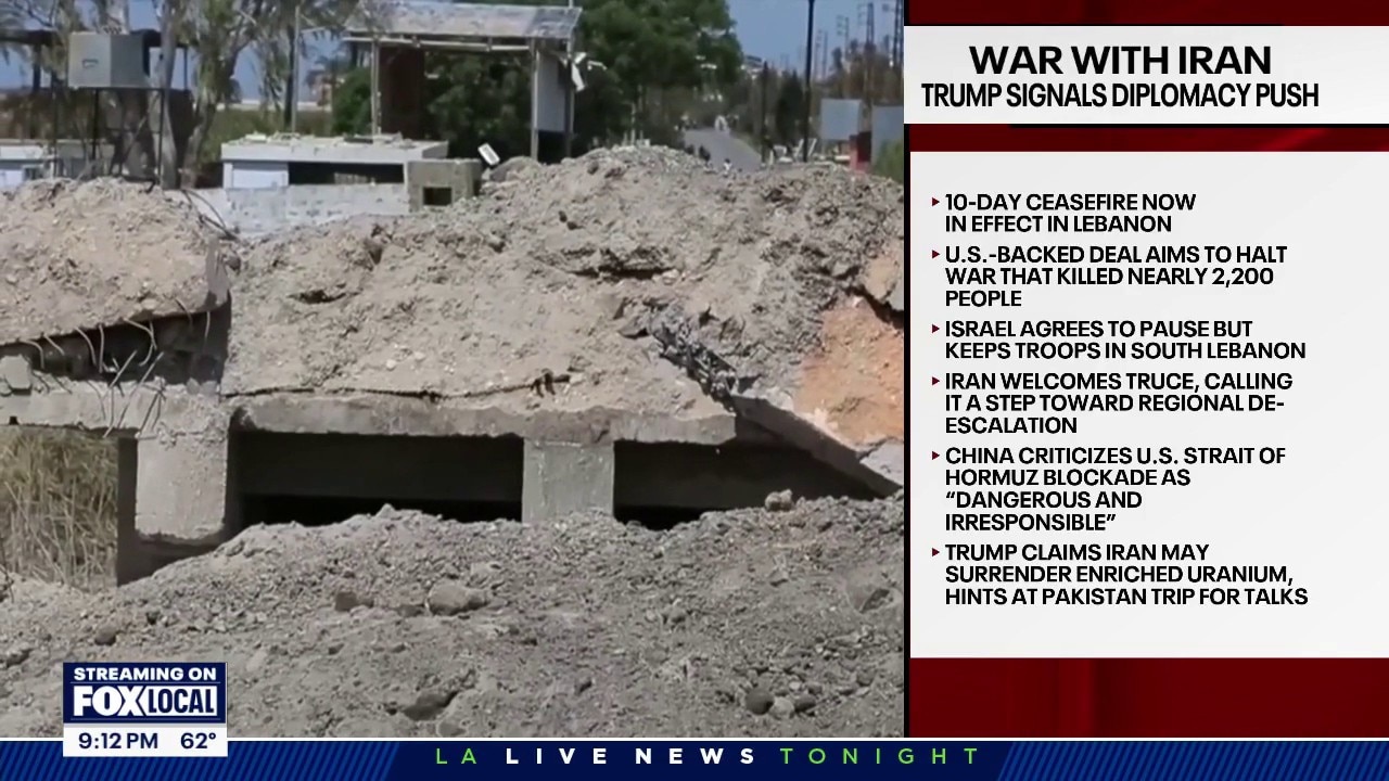 Trump signals diplomacy push; Lebanon now included in ceasefire