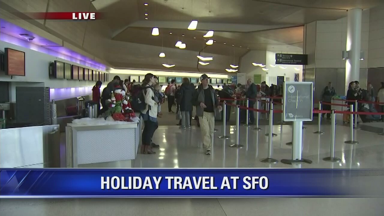 Busiest travel day at SFO, five days before Christmas