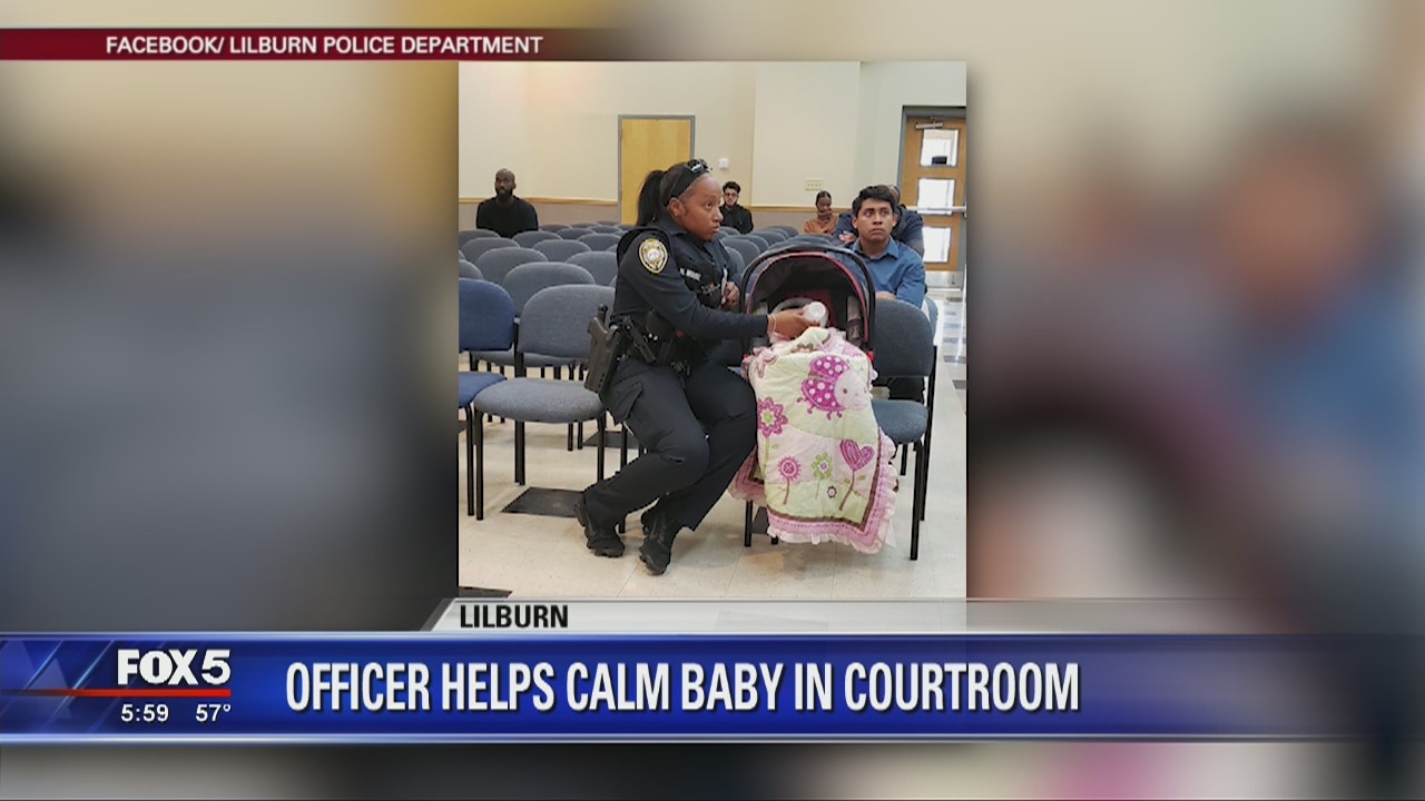 Lilburn officer steps in to help mother