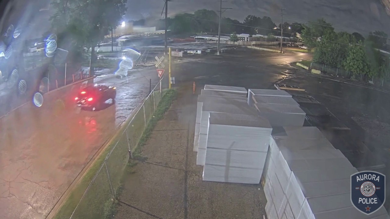 Police release surveillance video of suspected car involved in Aurora hit-and-run