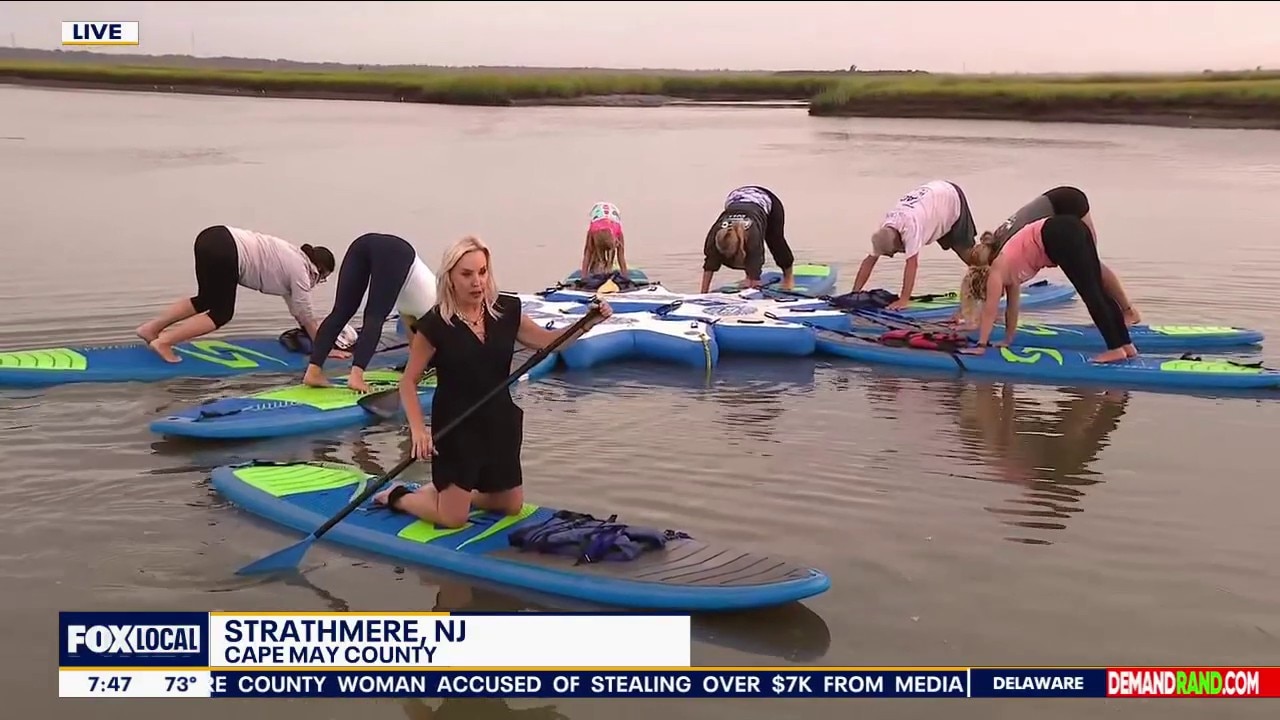 Paddleboard Yoga with Stratty Paddle Company in Strathmere, NJ