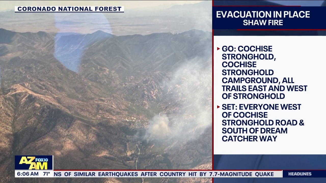 Shaw Fire forces evacuations in Cochise County