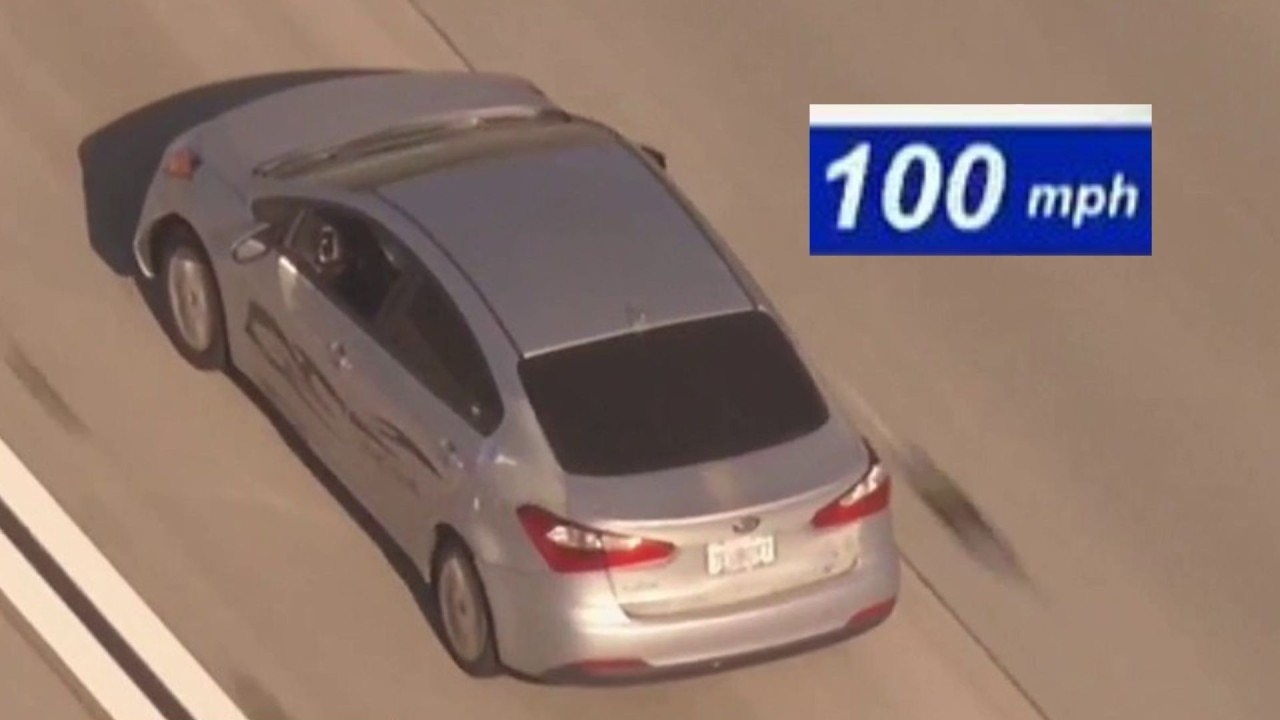 Dramatic half-hour car chase across LA, San Bernardino counties