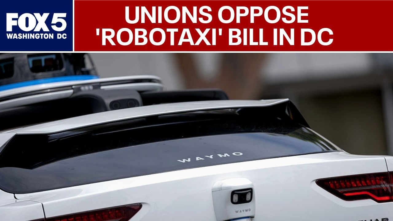 Local unions rally against proposed "robotaxi" bill in D.C. 