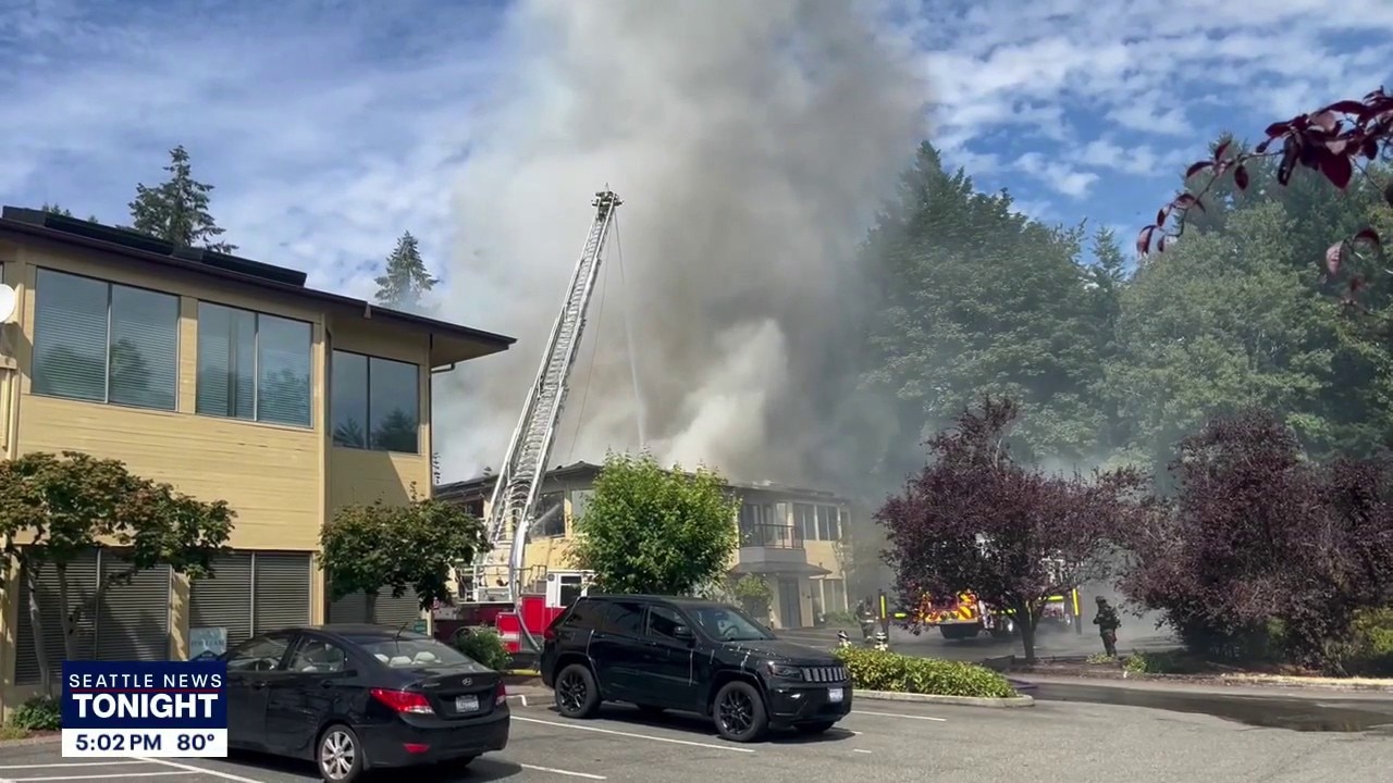 Bellevue office building fire triggers large response