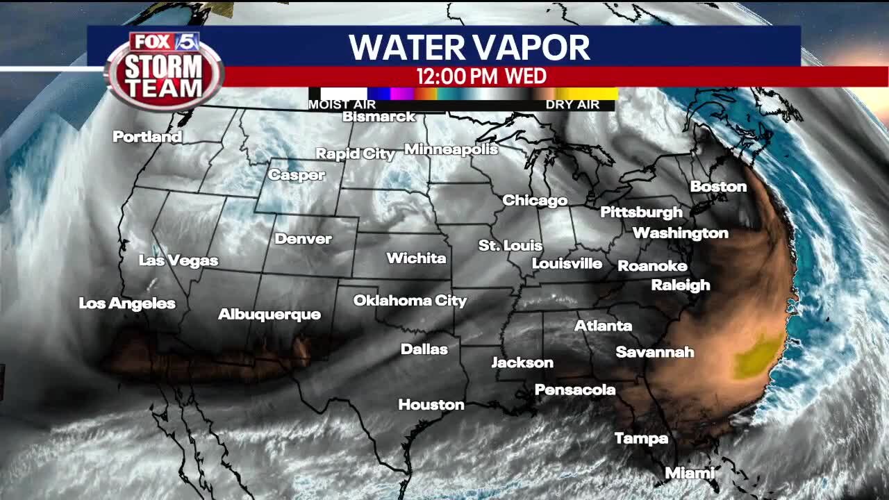Wednesday midday weather forecast