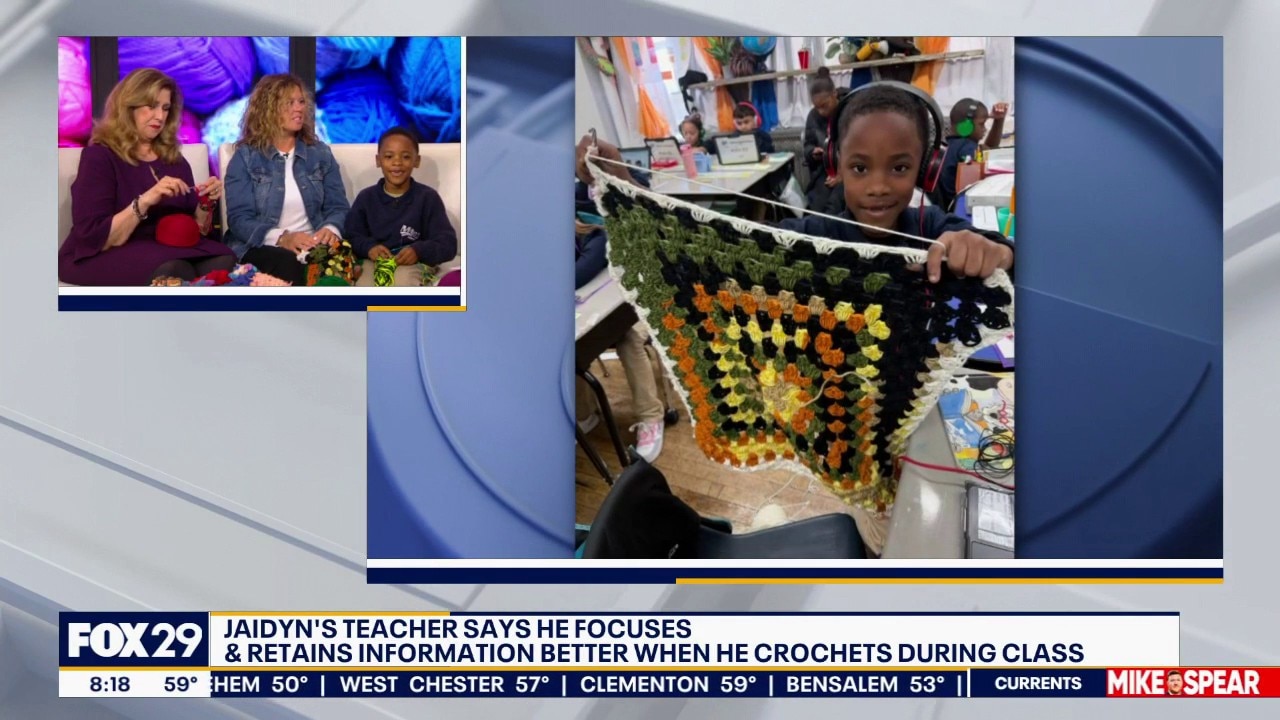 Second Grader Crochets To Focus