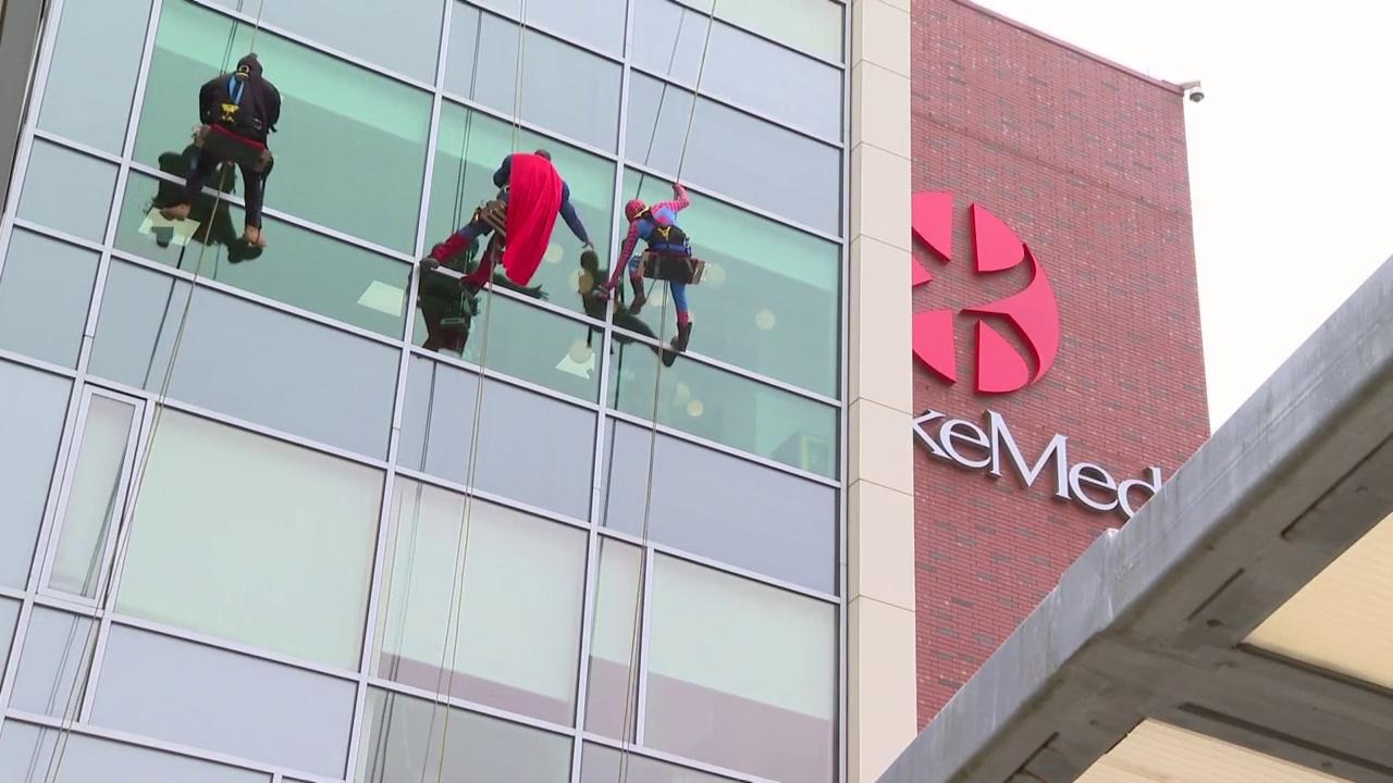 Superheroes take over WakeMed Children's Hospital