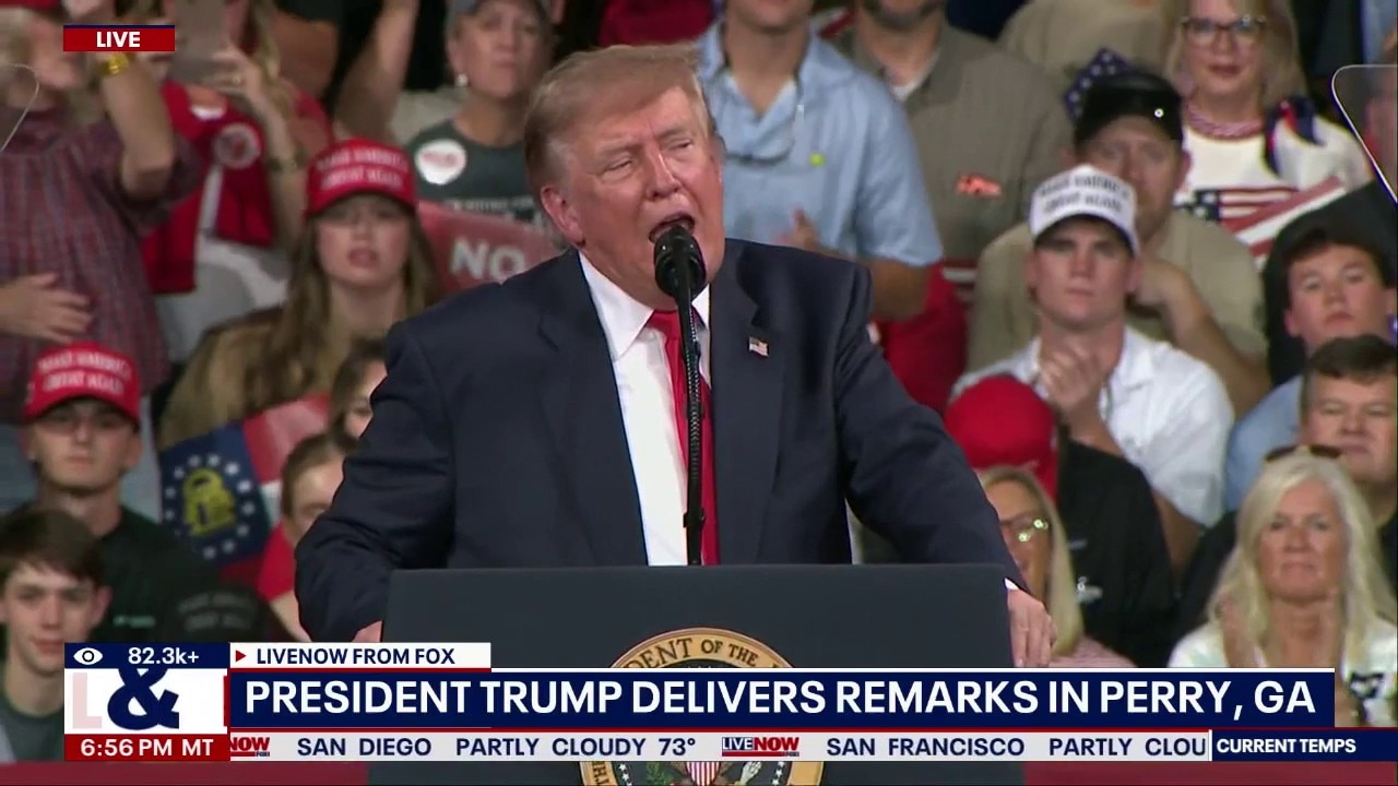 President Trump delivers remarks in Perry, GA 