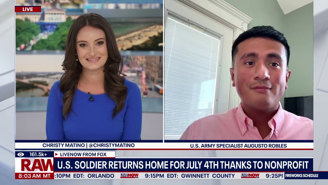 Soldier returns home for July 4th thanks to nonprofit