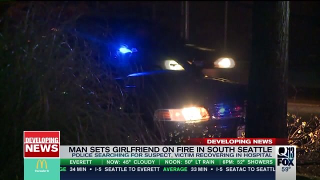 Woman doused in gasoline, set on fire