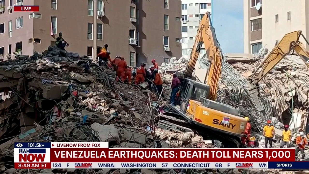 Venezuela Earthquakes: Death toll nears 1,000