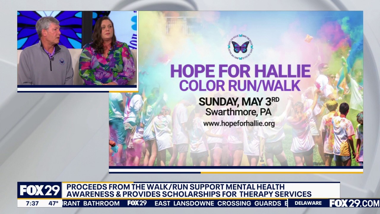 4th annual Hope for Hallie Color Run/Walk happening this Sunday