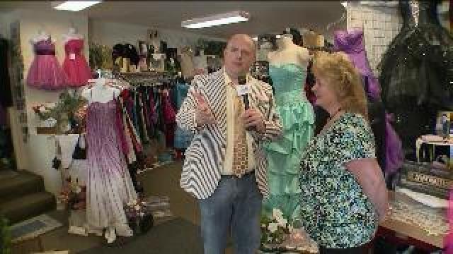 Tony checks out prom dresses