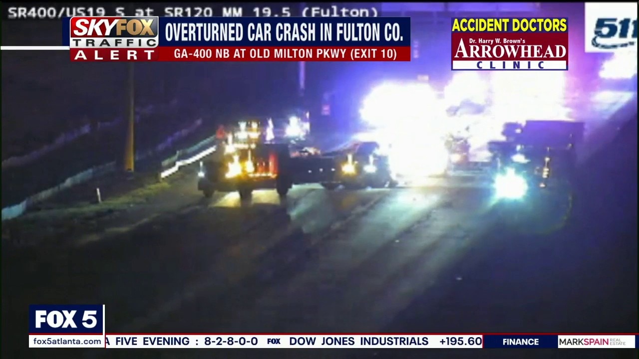 Crashes close lanes on I-400 and I-85