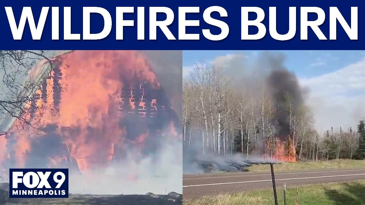 MN wildfires: Crews work to contain burning fires