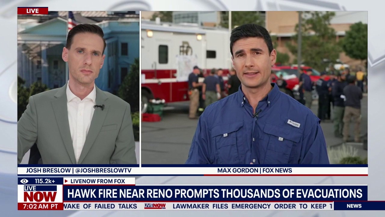Hawk fire near Reno prompts thousands of evacuations 