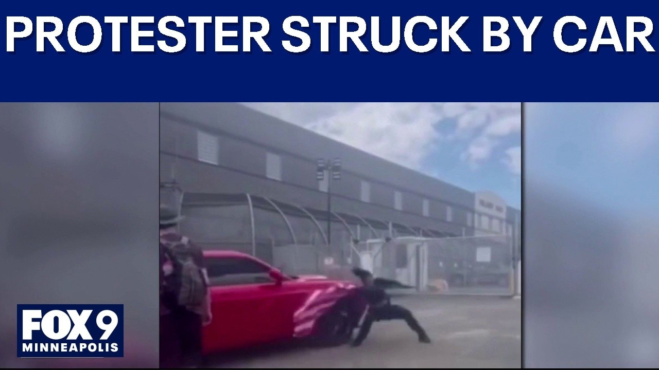Anti-ICE protester struck by car in New Jersey 