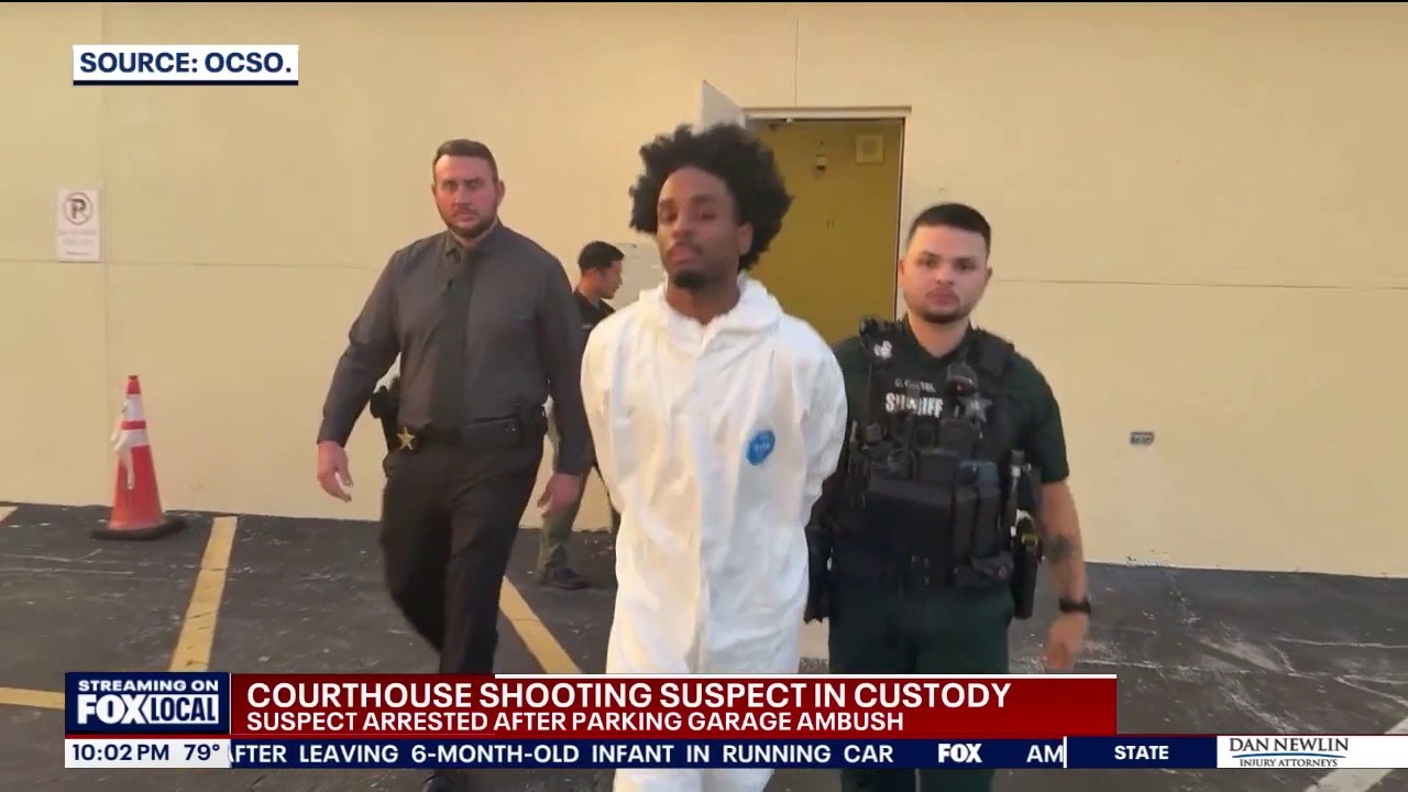 Suspect in courthouse parking garage shooting arrested