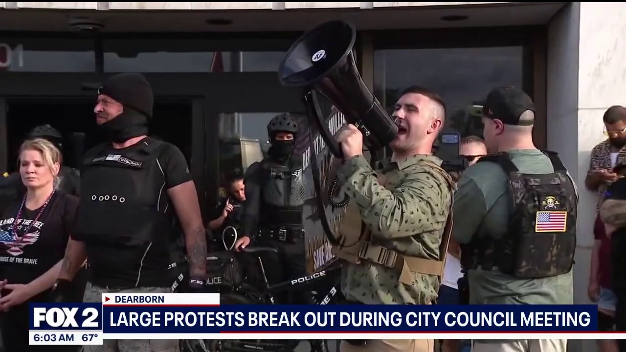 Arrests made after alt-right crusader protest in Dearborn