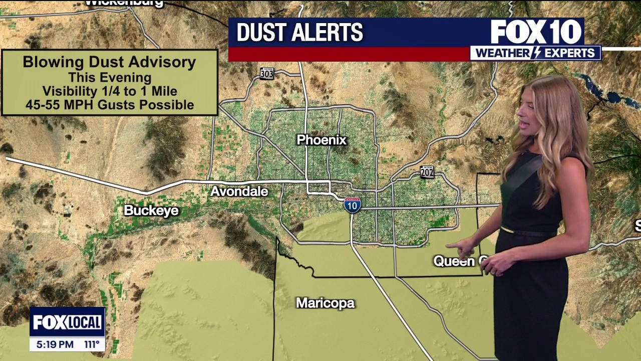 Dust, heavy rain moving in as extreme heat warning ends in Phoenix