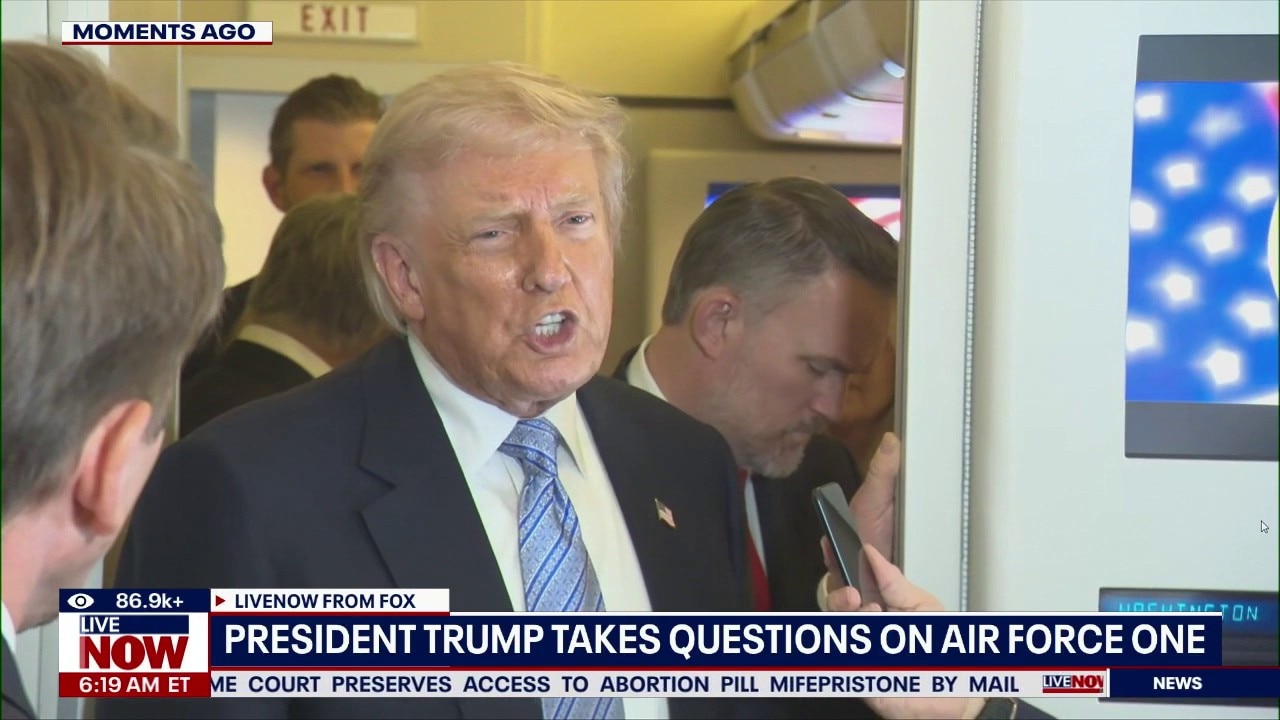 Trump takes questions on China trip 