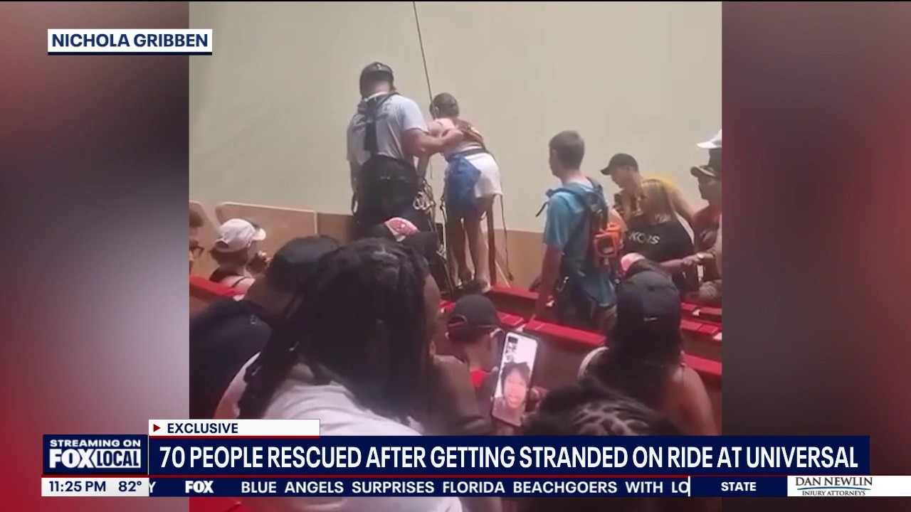 70 people rescued after getting stranded on ride at Universal