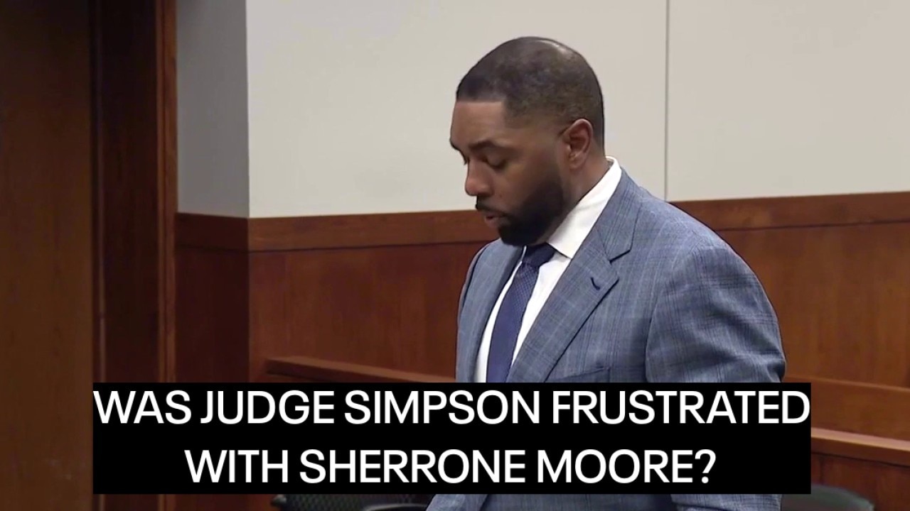 Was Judge Simpson frustrated with Sherrone Moore?